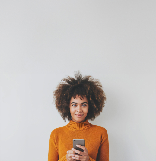 Employee of Bjorn Lunden that registers time in her mobile