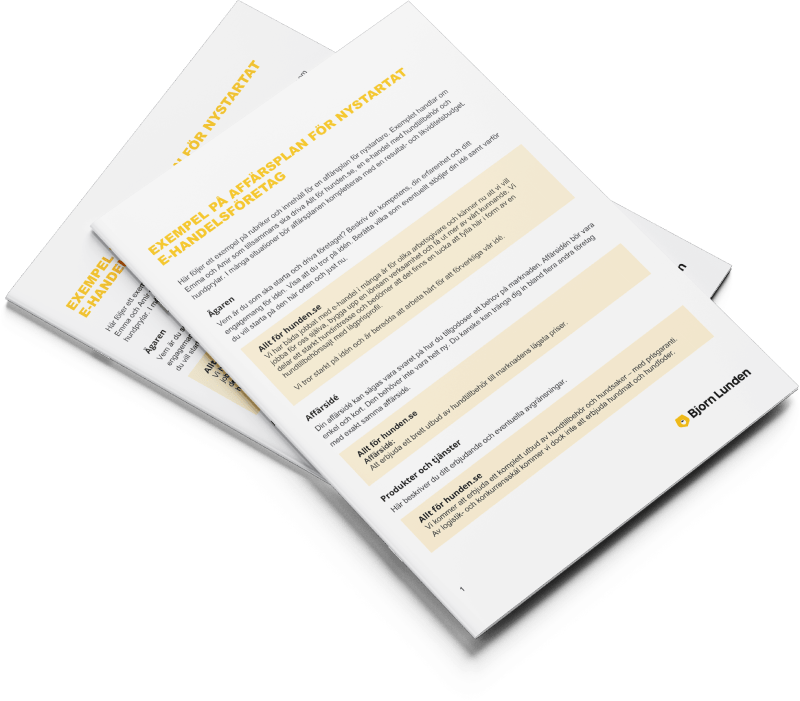Mock up Affarsplaner exempel